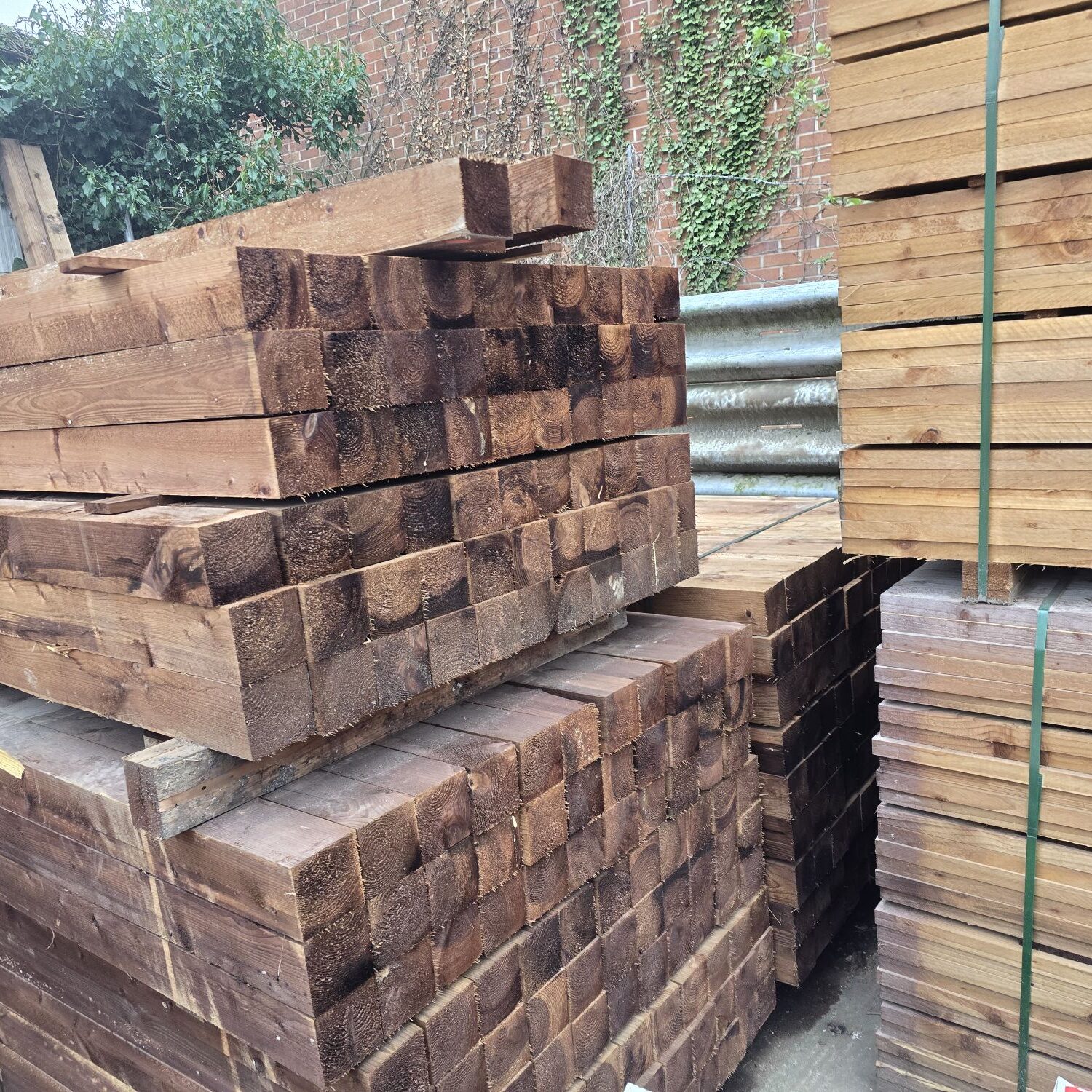 4 inch timber fence posts